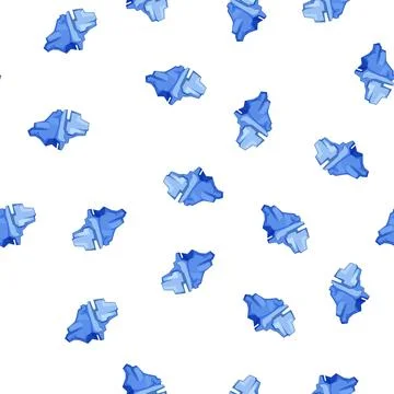 Pattern melting iceberg cartoon vector Illustrazione stock