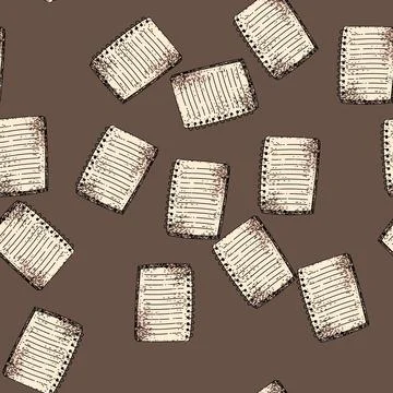 Pattern memo notepad sketch hand drawn Stock Illustration
