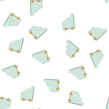 Pattern memo pinned torn paper notes cartoon vector Stock Illustration
