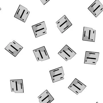 Pattern memory minisd card cartoon vector Stock Illustration