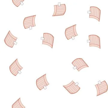 Pattern memory pinned paper notes cartoon vector Stockillustratie