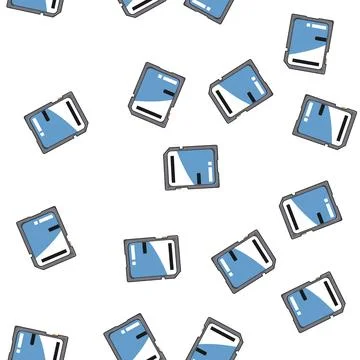 Pattern memory sd card cartoon vector 스톡 일러스트