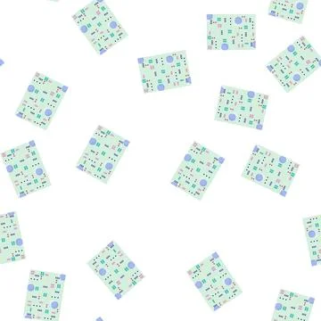 Pattern Memphis style pattern creating playful geometric background Stock Illustration