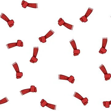 Pattern men winter scarf man cartoon vector 스톡 일러스트