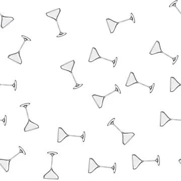 Pattern menu cocktail glasses cartoon vector 스톡 일러스트