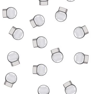 Pattern merry snow ball cartoon vector Stock Illustration