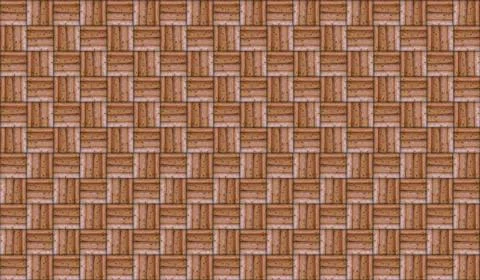 Pattern mesh wooden honeycomb folded wall beam chess order natural background 库存插图