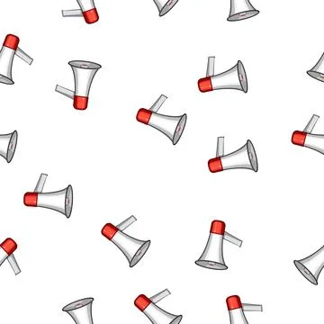 Pattern message megaphone speaker cartoon vector Stockillustratie