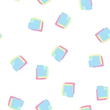 Pattern message memo paper cartoon vector Stockillustratie