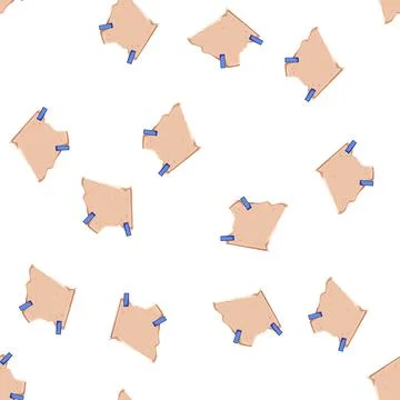 Pattern message pinned torn paper notes cartoon vector Illustrazione stock