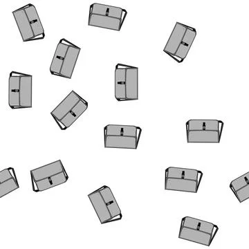 Pattern Messenger bag showing storage and portability Stock-Illustration
