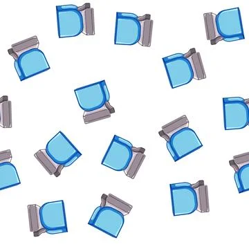 Pattern metal binder clip cartoon vector color Stock Illustration