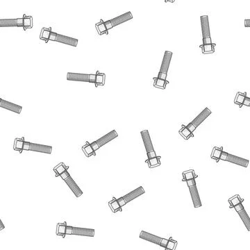 Pattern Metal bolt fastening and connecting components together Stock Illustration
