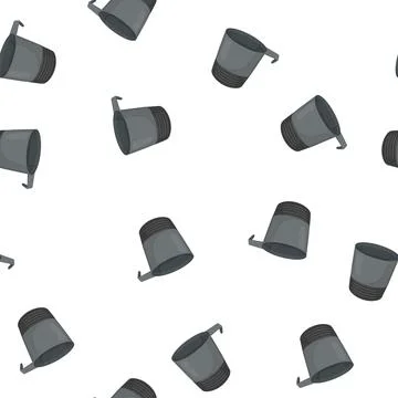 Pattern metal camp cup cartoon vector 스톡 일러스트
