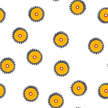 Pattern metal circular saw blade cartoon vector 스톡 일러스트