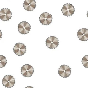 Pattern metal circular saw blade cartoon vector Stock Illustration