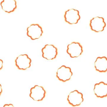Pattern metal cookie cutter cartoon vector Illustrazione stock