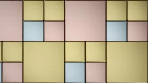Pattern from metal cubes of different sizes Stockillustratie