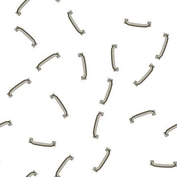 Pattern Metal drawer cabinet pull hardware accessory Stock Illustration