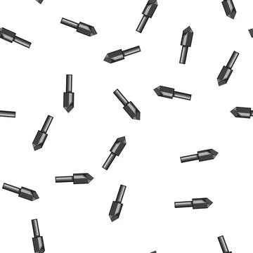 Pattern metal drill bit cartoon vector Stock Illustration