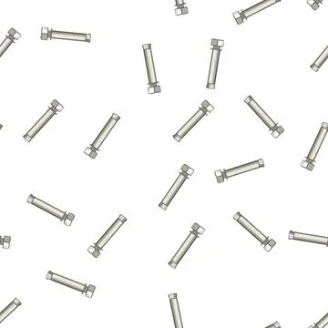 Pattern Metal expansion bolt securing fastening function in construction Stock Illustration