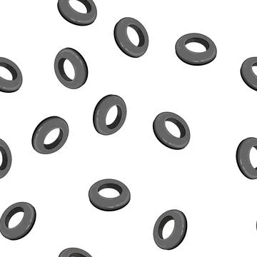 Pattern metal grommet ring cartoon vector 스톡 일러스트
