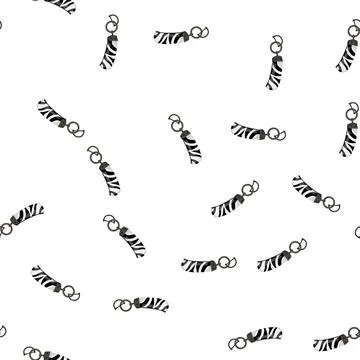 Pattern metal keychain key cartoon vector Stock Illustration