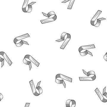 Pattern Metal p clip securing electrical cables and wires イラスト素材