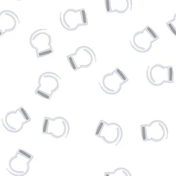 Pattern metal pipe clamp cartoon vector Stock Illustration