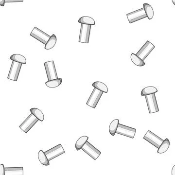 Pattern Metal rivet screw fastener industrial fix component Stock Illustration