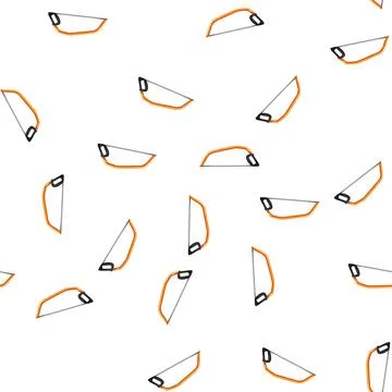 Pattern metal saw hand cartoon vector Stock Illustration