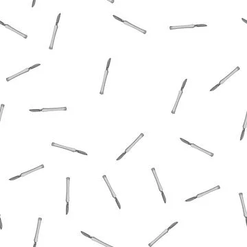 Pattern metal scalpel surgery cartoon vector Stock Illustration