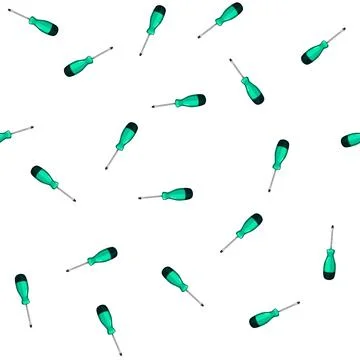 Pattern metal screwdriver tool cartoon vector Stock Illustration