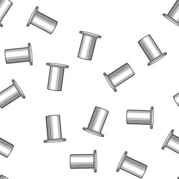 Pattern Metal self piercing rivet fastening industrial component Stock Illustration