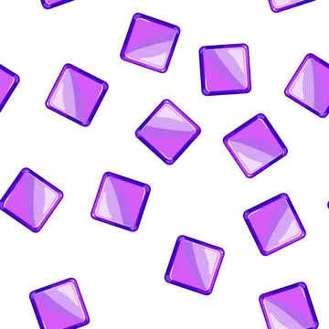 Pattern metal square game button cartoon vector イラスト素材