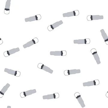 Pattern metal stainless bottle cartoon vector Stock Illustration