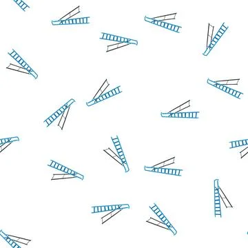 Pattern metal step ladder cartoon vector イラスト素材