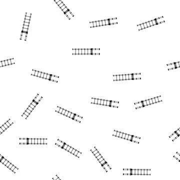 Pattern metal step ladder safety cartoon vector 스톡 일러스트