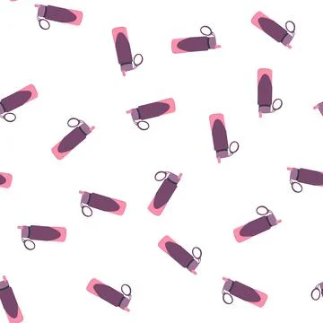 Pattern metal thermos cartoon vector Stock Illustration