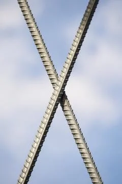 Pattern with metal in X form Foto stock