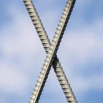 Pattern with metal in X form Foto stock