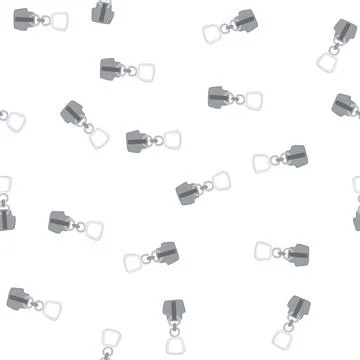 Pattern metal zipper puller cartoon vector イラスト素材