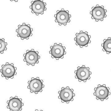 Pattern Metallic gear cogwheel with mechanical precision Stock Illustration