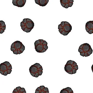 Pattern meteor fire ball cartoon vector イラスト素材