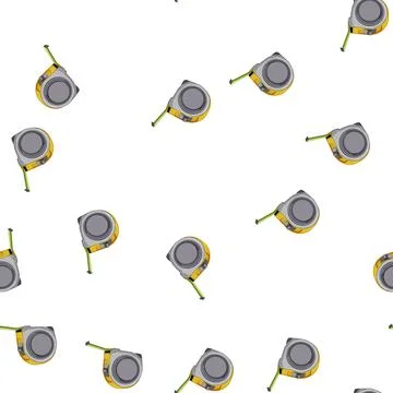 Pattern meter tape measure cartoon vector Stock Illustration