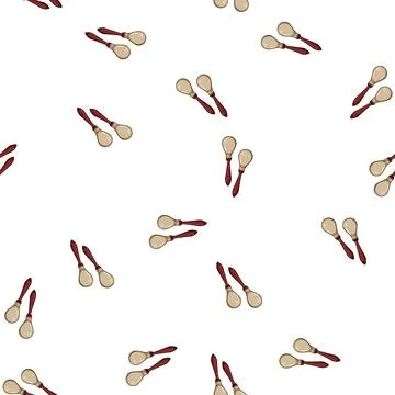 Pattern mexican maracas cartoon vector 스톡 일러스트