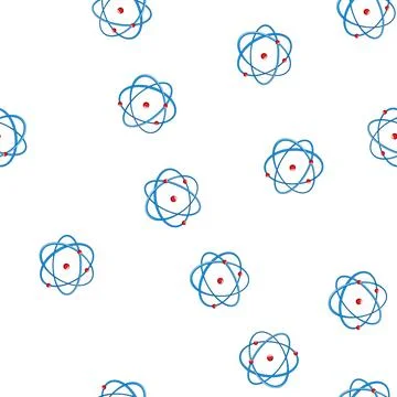Pattern micro atom cartoon vector イラスト素材