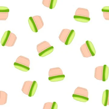 Pattern microwave food storage container baby cartoon vector イラスト素材
