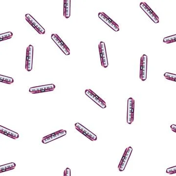 Pattern midi synthesizer cartoon vector Stock Illustration