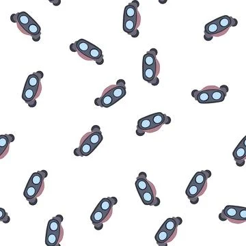 Pattern military binoculars cartoon vector Stock Illustration
